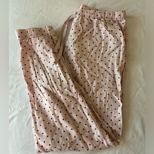 Victoria’s Secret Classic Pink and Black Polka Dot Sleep Pants